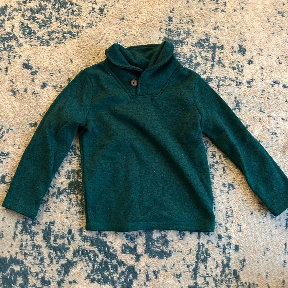 Cozy Green Kids Pullover